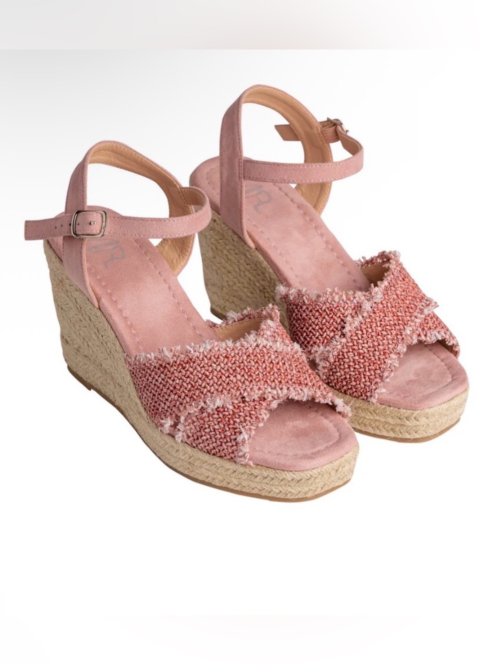 Not Rated~ Pink Wedge Espadrille Sandals